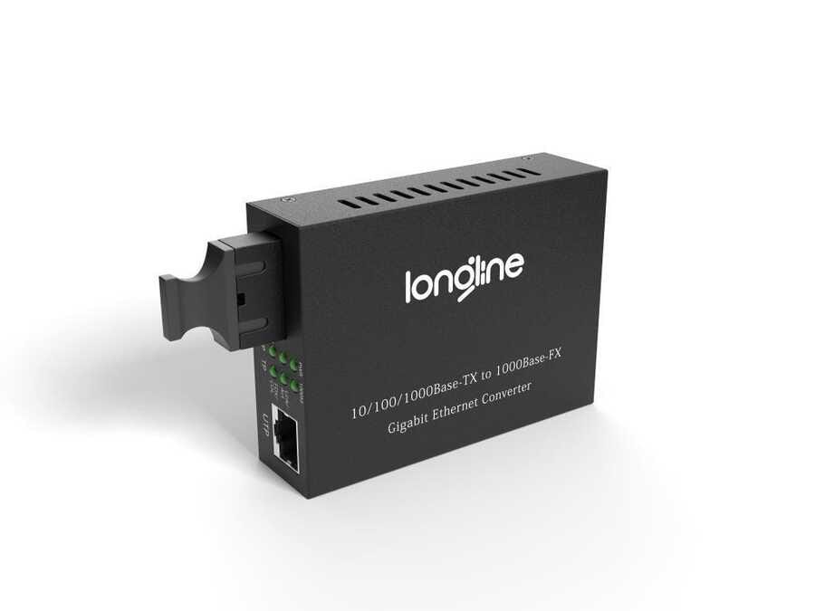 Longline 10/100/1000M 1310nm MM 2KM SC Media Converter - Görsel 2