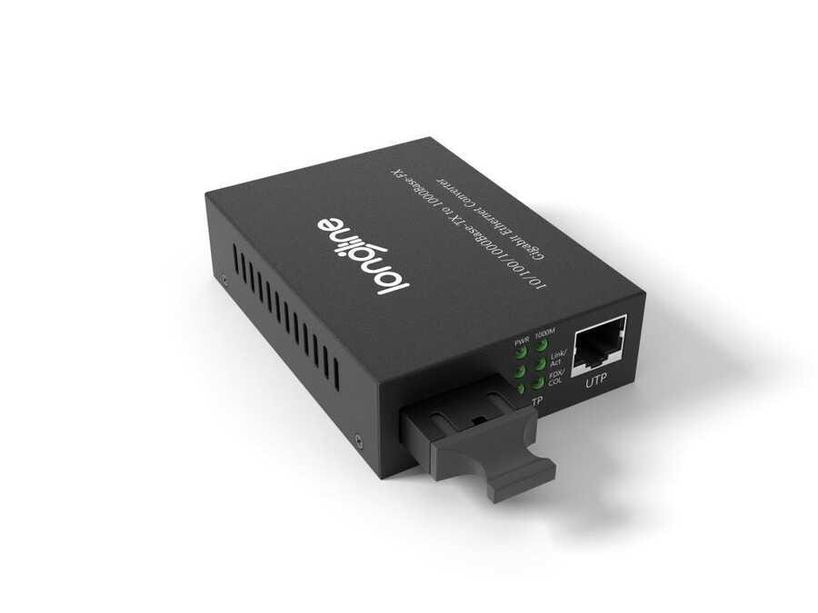Longline 10/100/1000M 1310nm MM 2KM SC Media Converter - Görsel 3