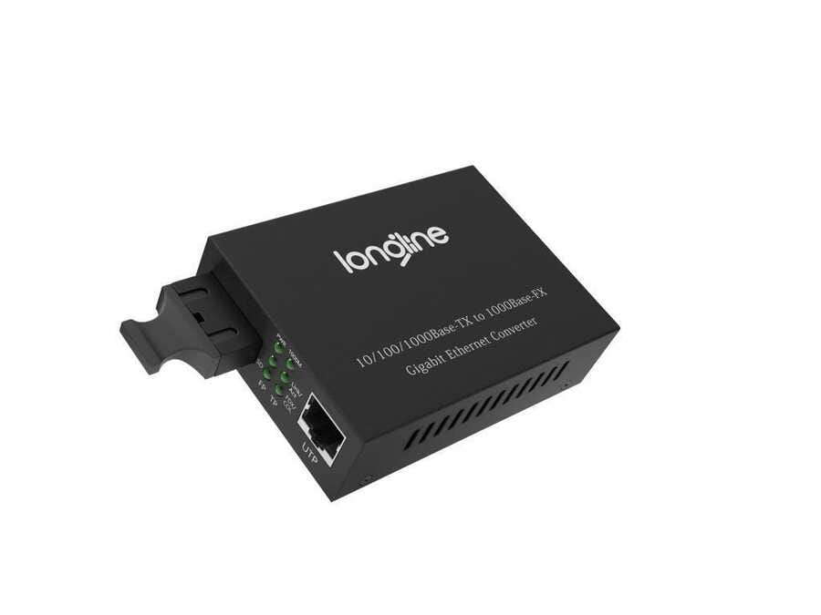 Longline 10/100/1000M 1310nm MM 2KM SC Media Converter - Görsel 4