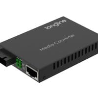 Longline  10/100/1000M 1550NM DFB  SM 60KM SC Media Converter LNG-8110GSA-11-60-AS