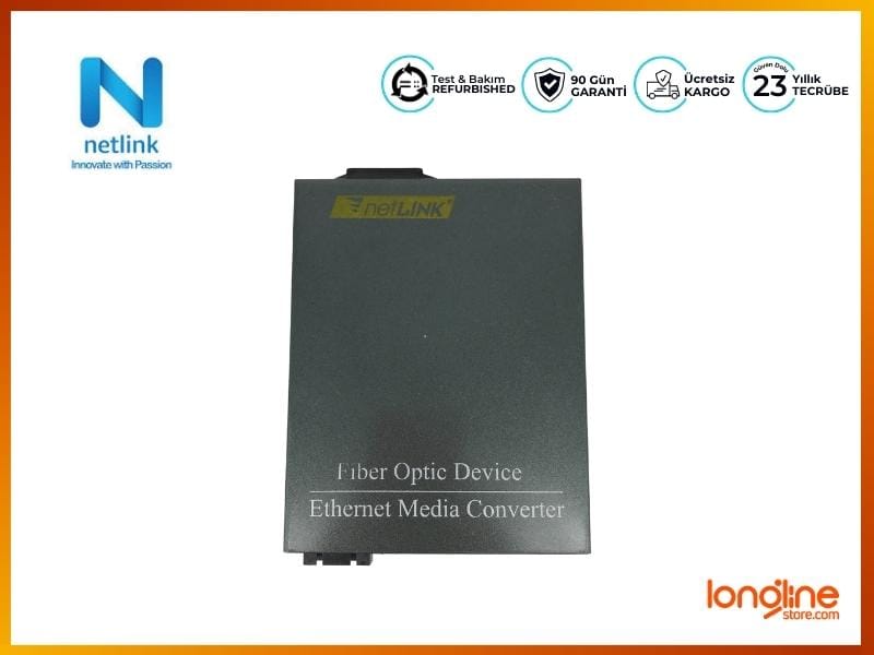 NETLINK 10/100M/1000M SINGLE-MODE FIBER OPTIC ETHERNET MEDIA CONVERTER HTB-GS-03 - Görsel 2