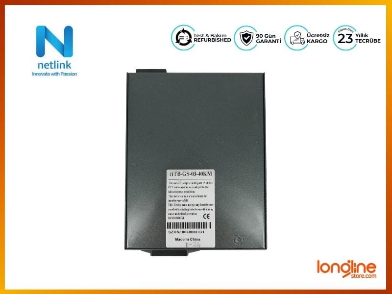 NETLINK 10/100M/1000M SINGLE-MODE FIBER OPTIC ETHERNET MEDIA CONVERTER HTB-GS-03 - Görsel 5