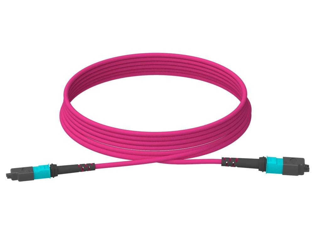 "MTP® Female to MTP® Female OM3 Multimode Trunk Cable MTP® trunk cable, a cost-effective alternative to time-consuming field termination, is designed for high-density fiber patching in data centers which need space saving and reduce cable management