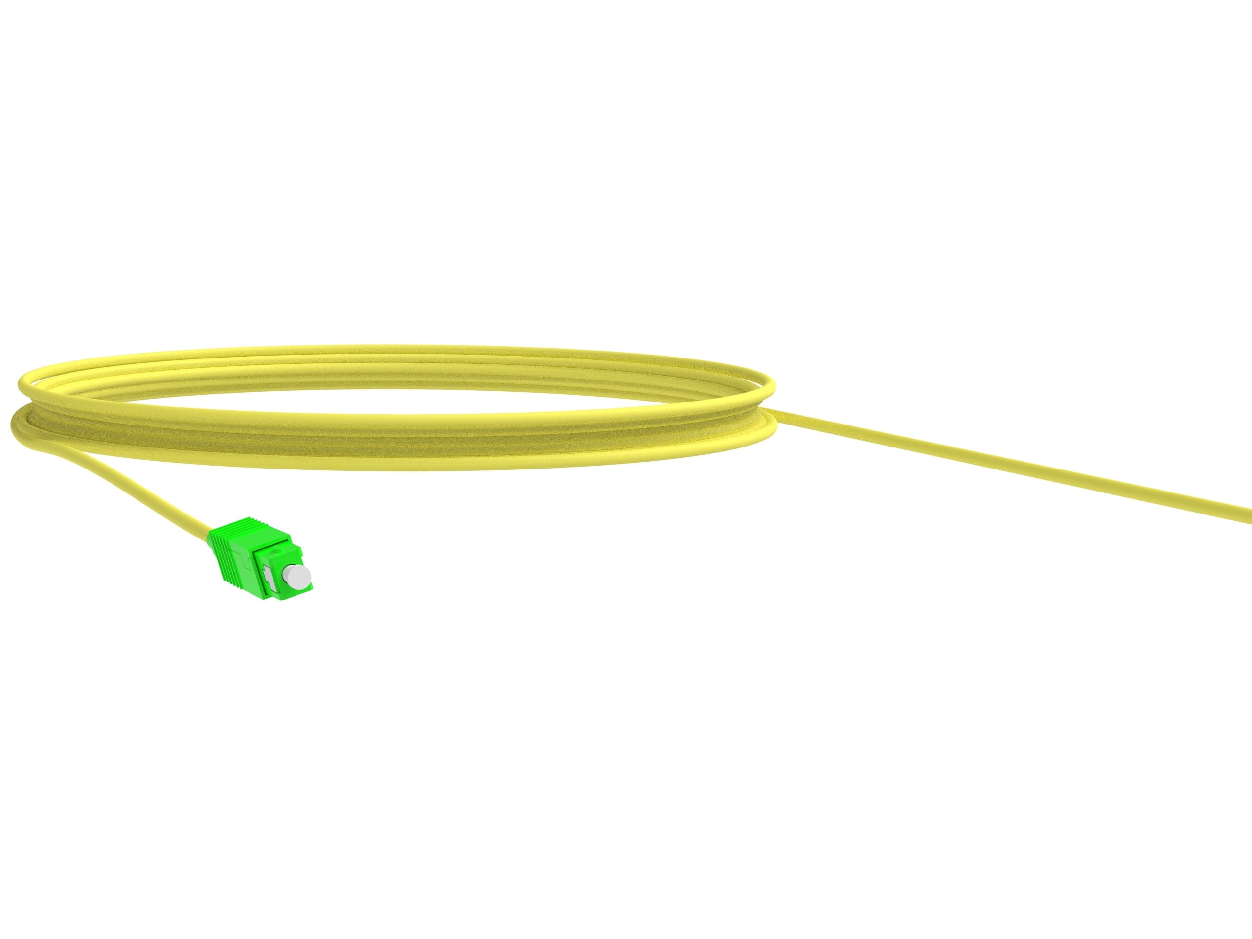1m (3ft) LC UPC Simplex OS2 Single Mode PVC (OFNR) 0.9mm Fiber Optic Pigtail - Görsel 2