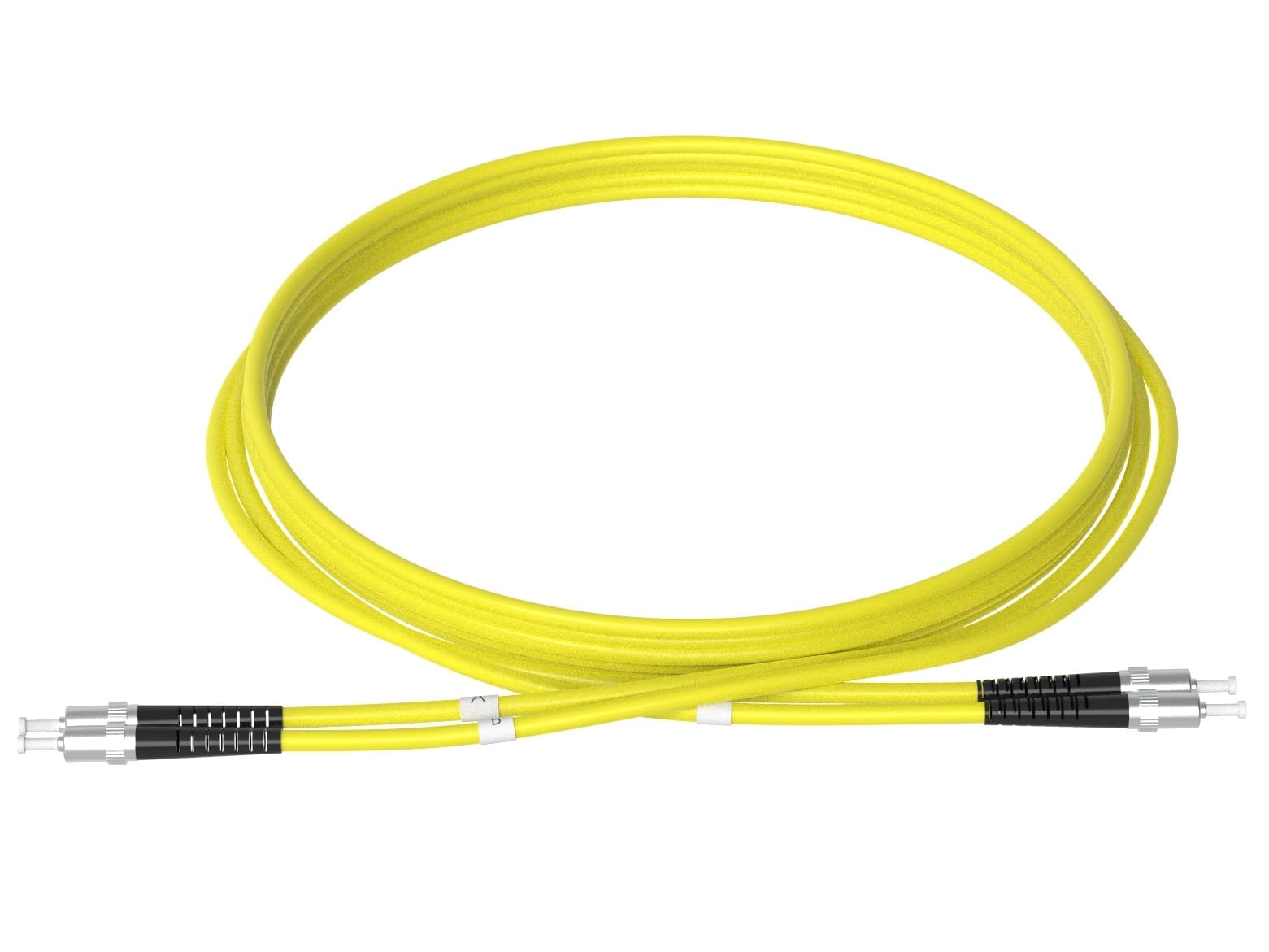 1m (3ft) SC UPC to ST UPC Duplex OS2 Single Mode PVC (OFNR) 2.0mm Fiber Optic Patch Cable - Görsel 2