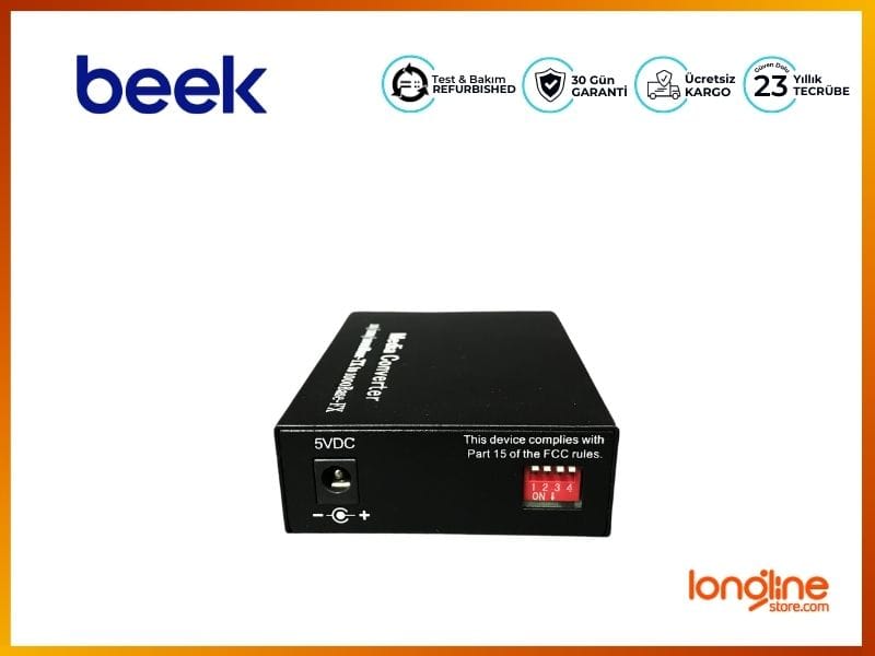 BEEK 10/100/1000BASET-1000SX MEDIA/RATE CONVERTER BN-GS-SC-MM - Görsel 2