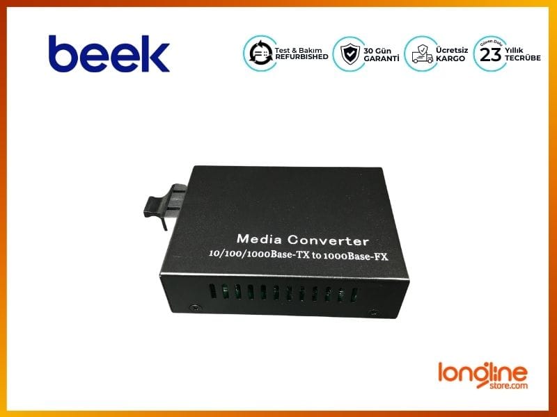 BEEK 10/100/1000BASET-1000SX MEDIA/RATE CONVERTER BN-GS-SC-MM - Görsel 3