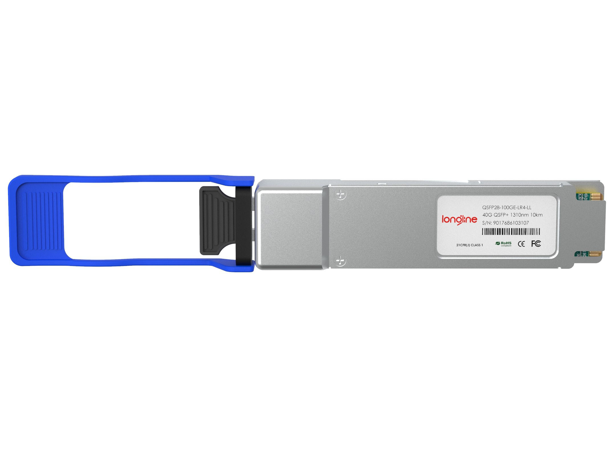 MRV QSFP28-100GE-LR4 Compatible 100GBASE-LR4 QSFP28 1310nm 10km DOM Duplex LC SMF Optical Transceiver Module - Görsel 2