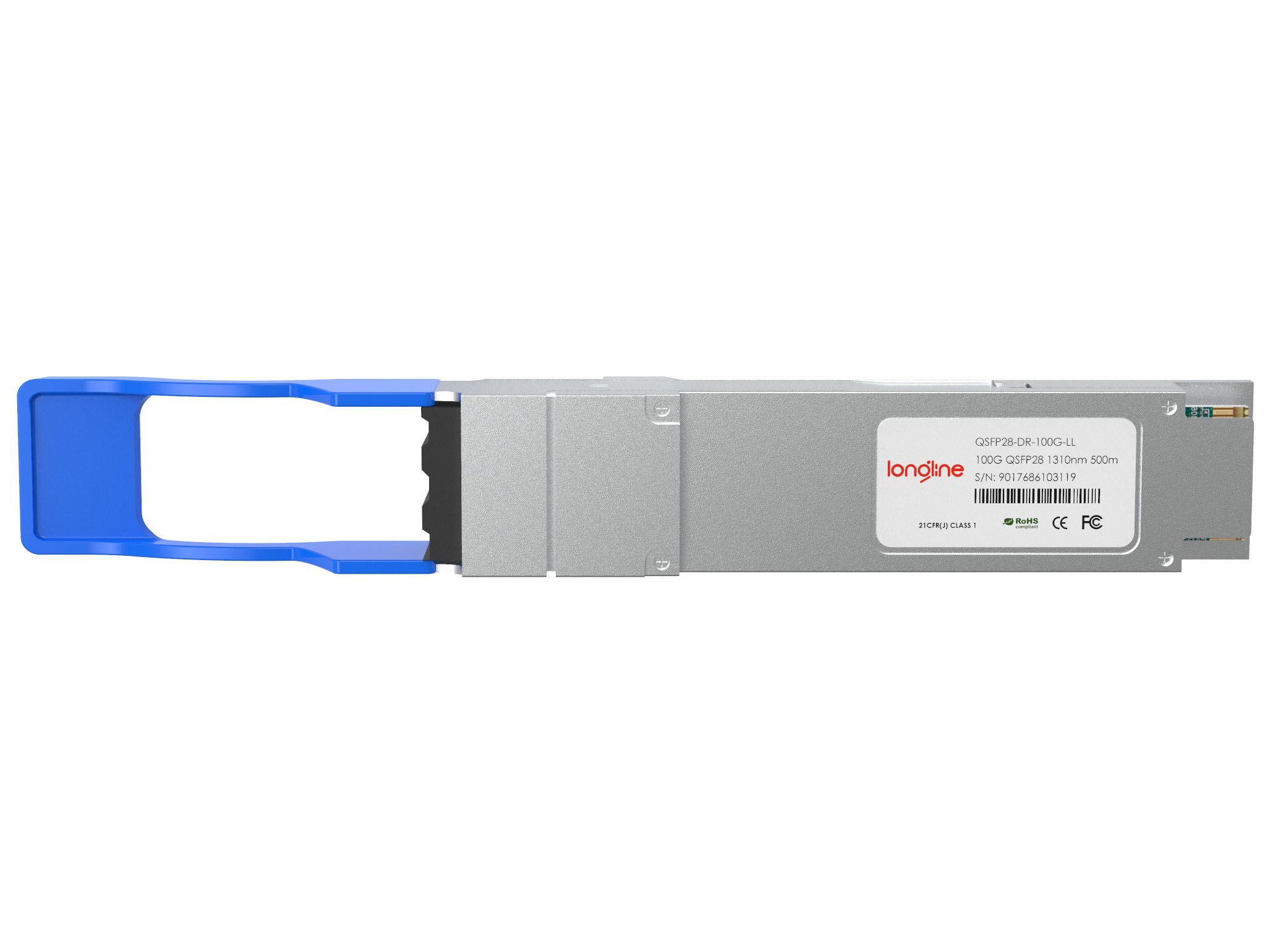 100GBASE-DR QSFP28 Single Lambda 1310nm 500m DOM Duplex LCSMF Optical Transceiver Module - Görsel 2