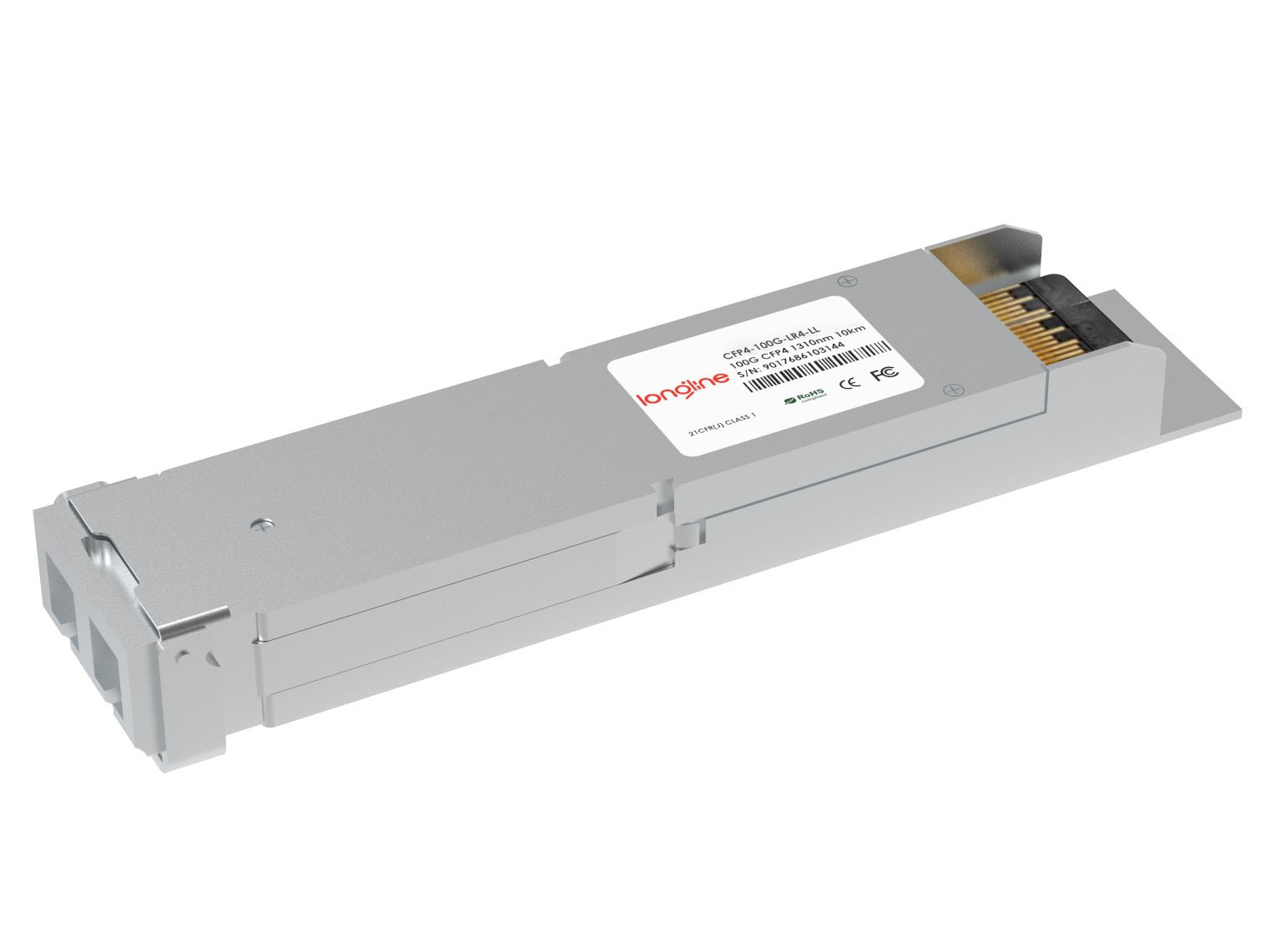 CFP4 Cisco CFP4-100G-LR4 Compatible 100GBASE-LR4 1310nm 10km DOM LC SMF Transceiver Module