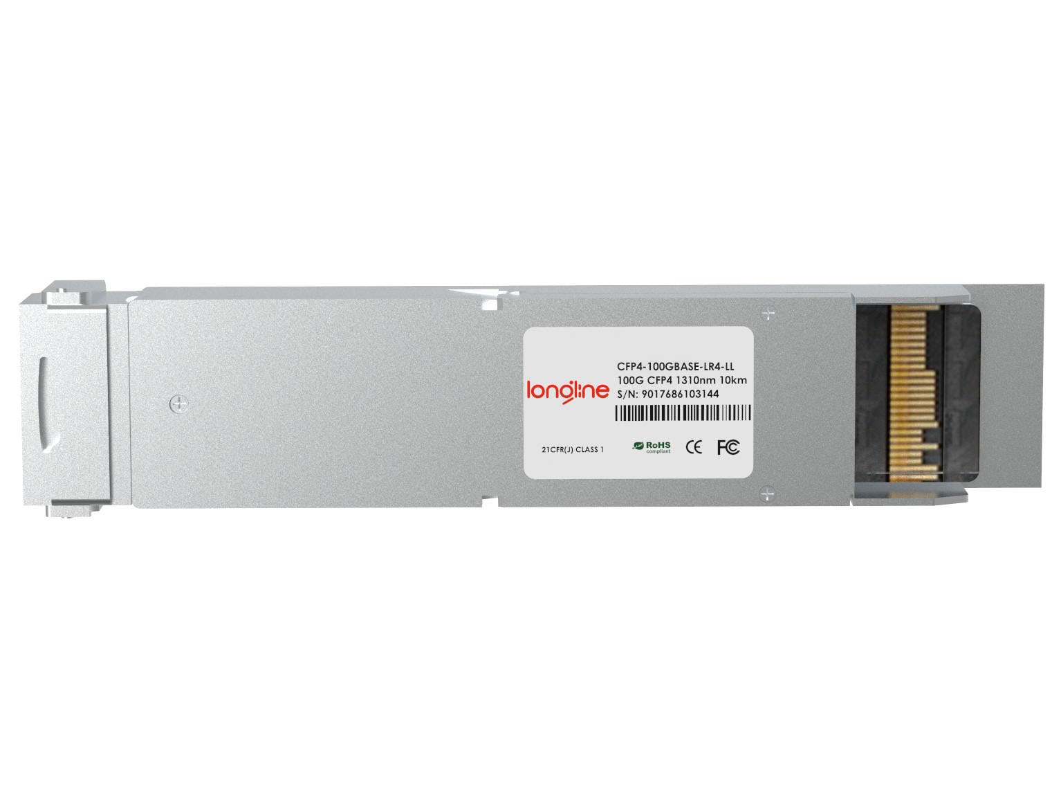 CFP4 Juniper Networks CFP4-100GBASE-LR4 Compatible 100GBASE-LR4 1310nm 10km DOM LC SMF Transceiver Module - Görsel 2