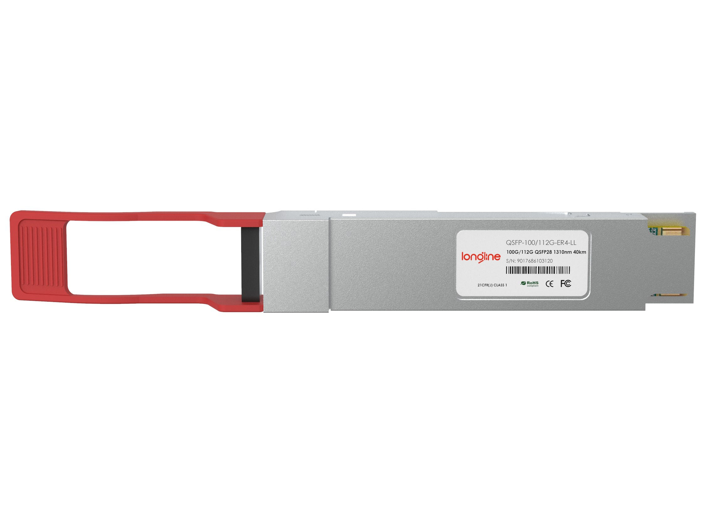 Check Point CPAC-TR-100EIR-SSM160-QSFP28-C Compatible 100GBASE-4WDM-10 QSFP28 1310nm 10km DOM Duplex LCSMF Optical Transceiver Module - Görsel 2