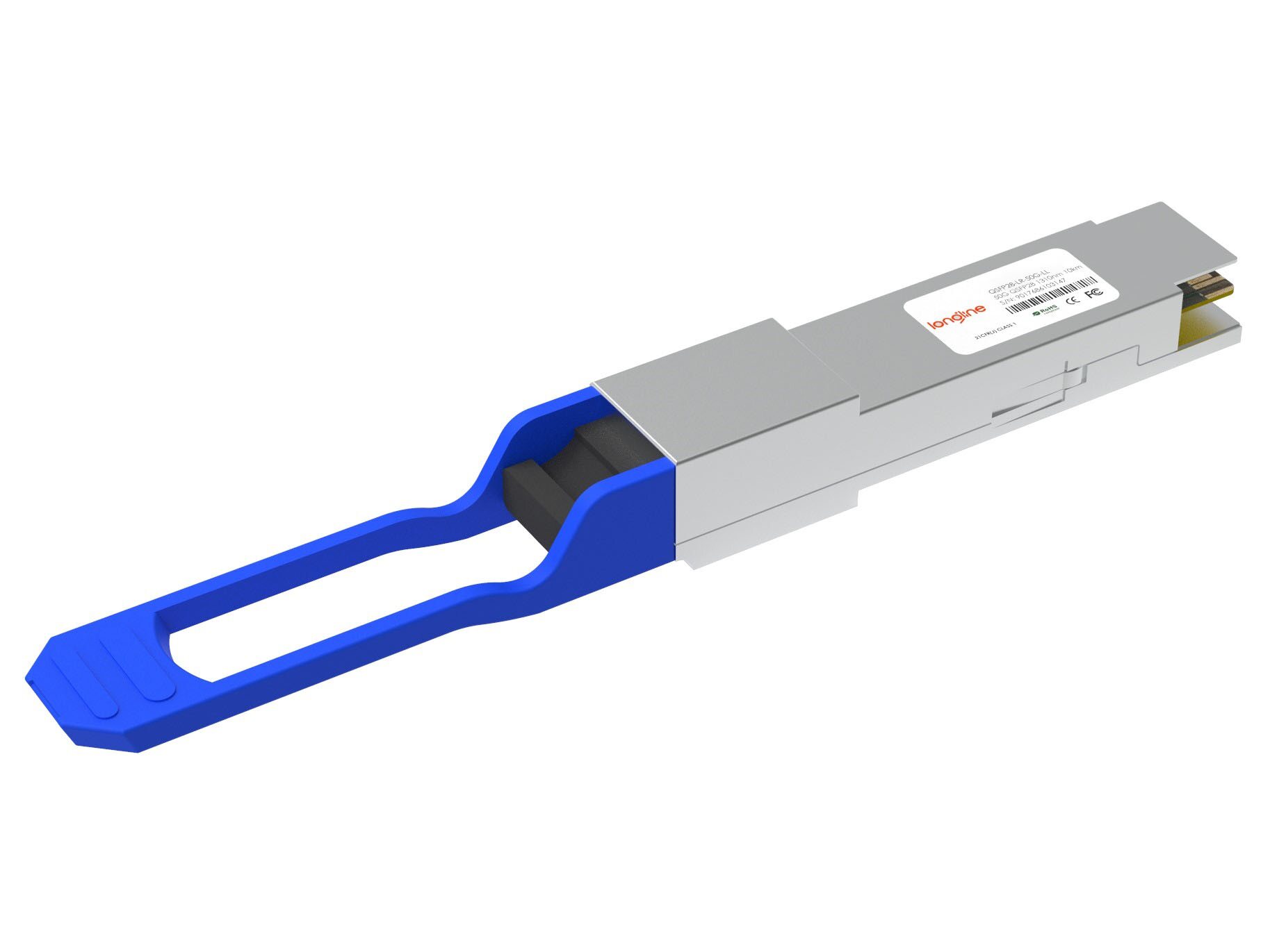 Generic Compatible 50GBASE-LR QSFP28 PAM4 1310nm 10km DOM Duplex LC SMF Transceiver Module