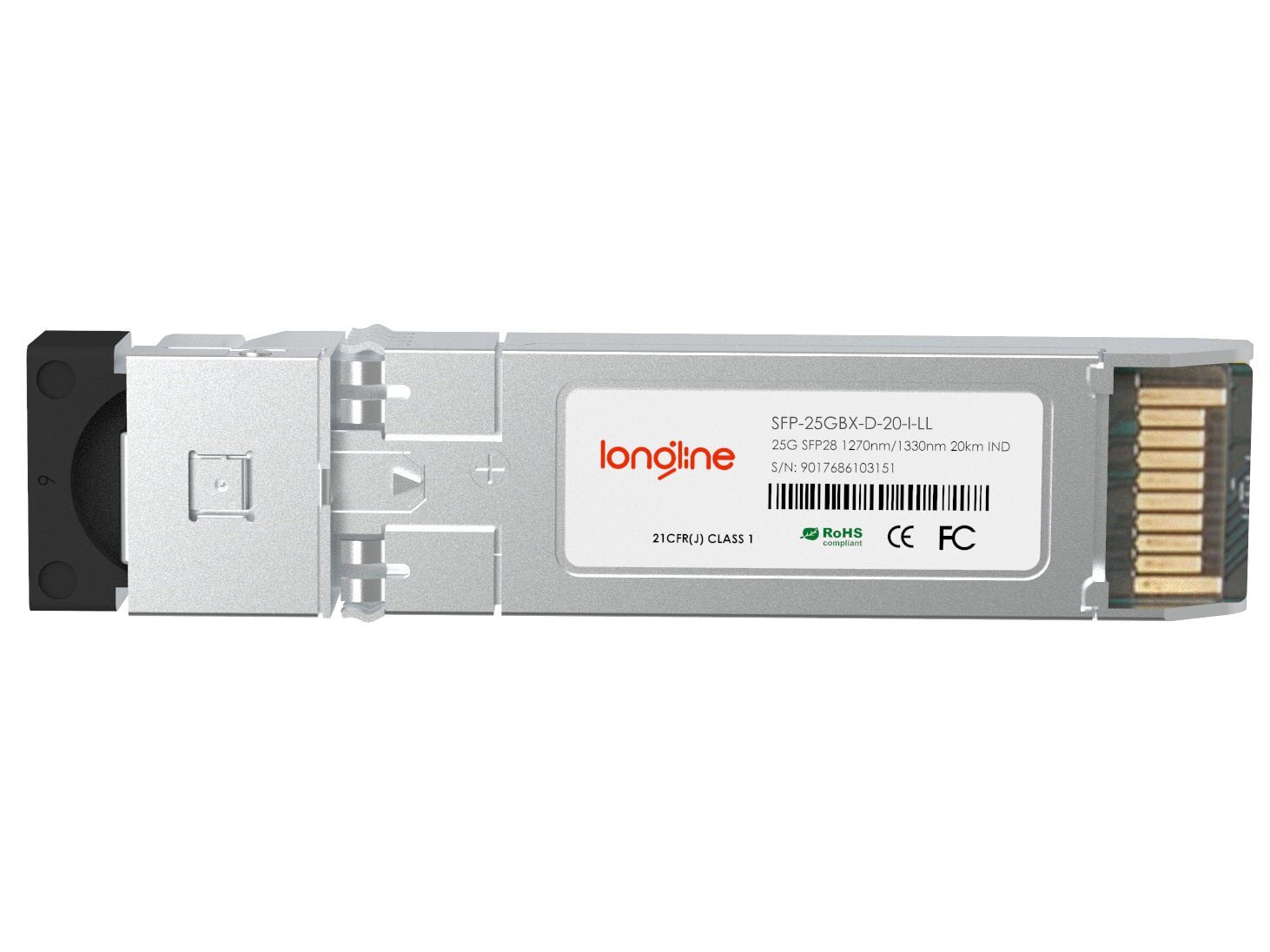 Cisco SFP-25GBX-U-20-I Compatible 25GBASE SFP28 1270nm-TX/1330nm-RX 20km Industrial DOM Simplex LC SMF Optical Transceiver Module - Görsel 2