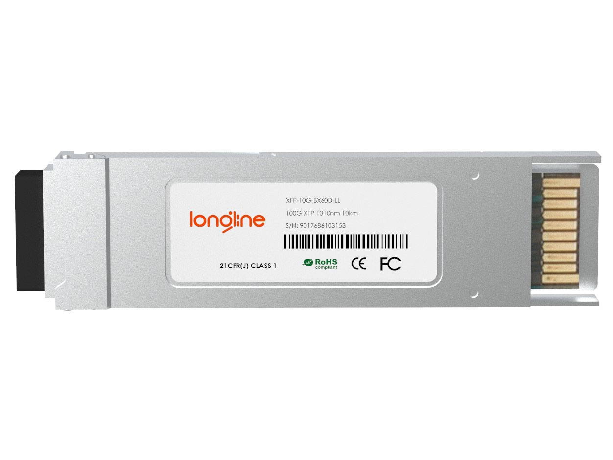 Cisco XFP-10G-BX60D Compatible 10GBASE-BX BiDi XFP 1330nm-TX/1270nm-RX 60km DOM LC SMF Transceiver Module - Görsel 2