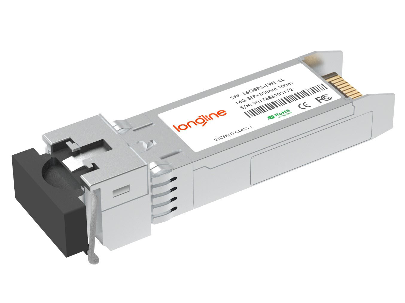 Brocade SFP-16GBPS-LWL Compatible 16G Fiber Channel SFP+ 1310nm 10km DOM LC SMF Transceiver Module