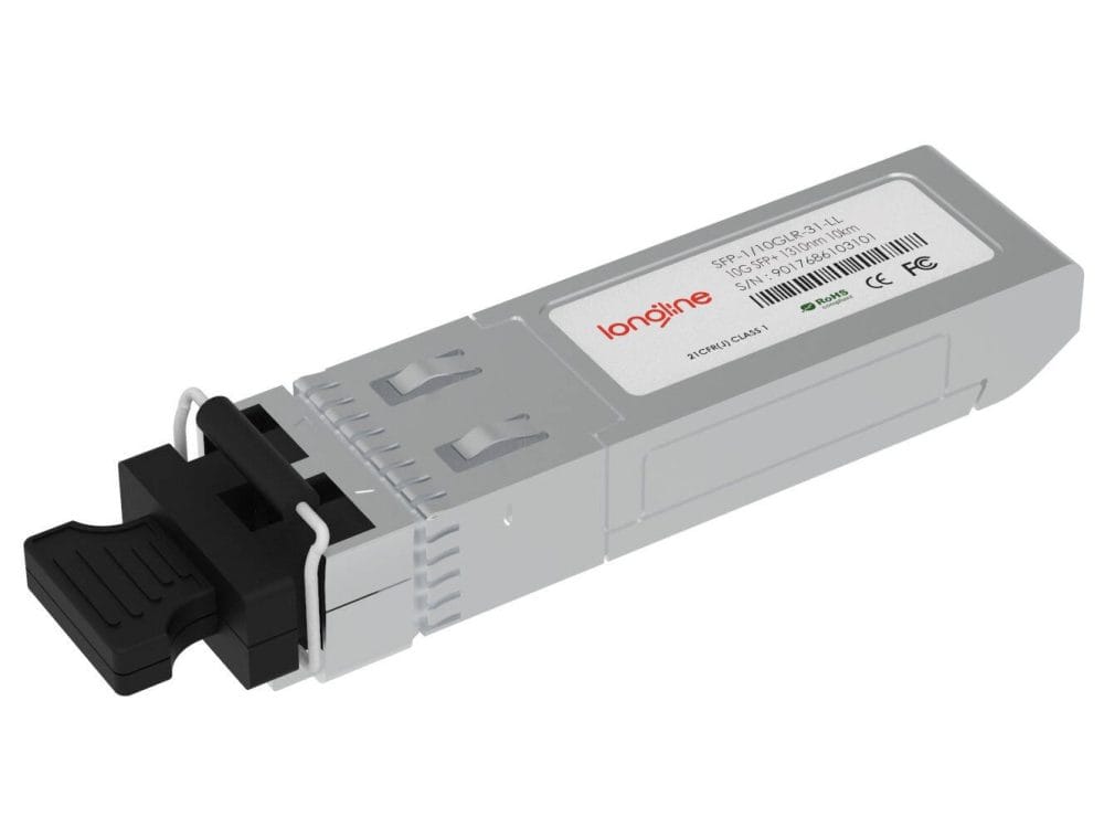 Dell Networking SFP-1/10GLR-31 Compatible Dual-Rate 1000BASE-LX and 10GBASE-LR SFP+ 1310nm 10km DOM Duplex LC SMF Transceiver Module